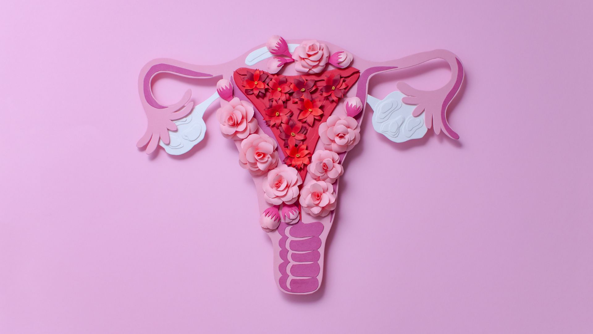 Uterus aus Blumen