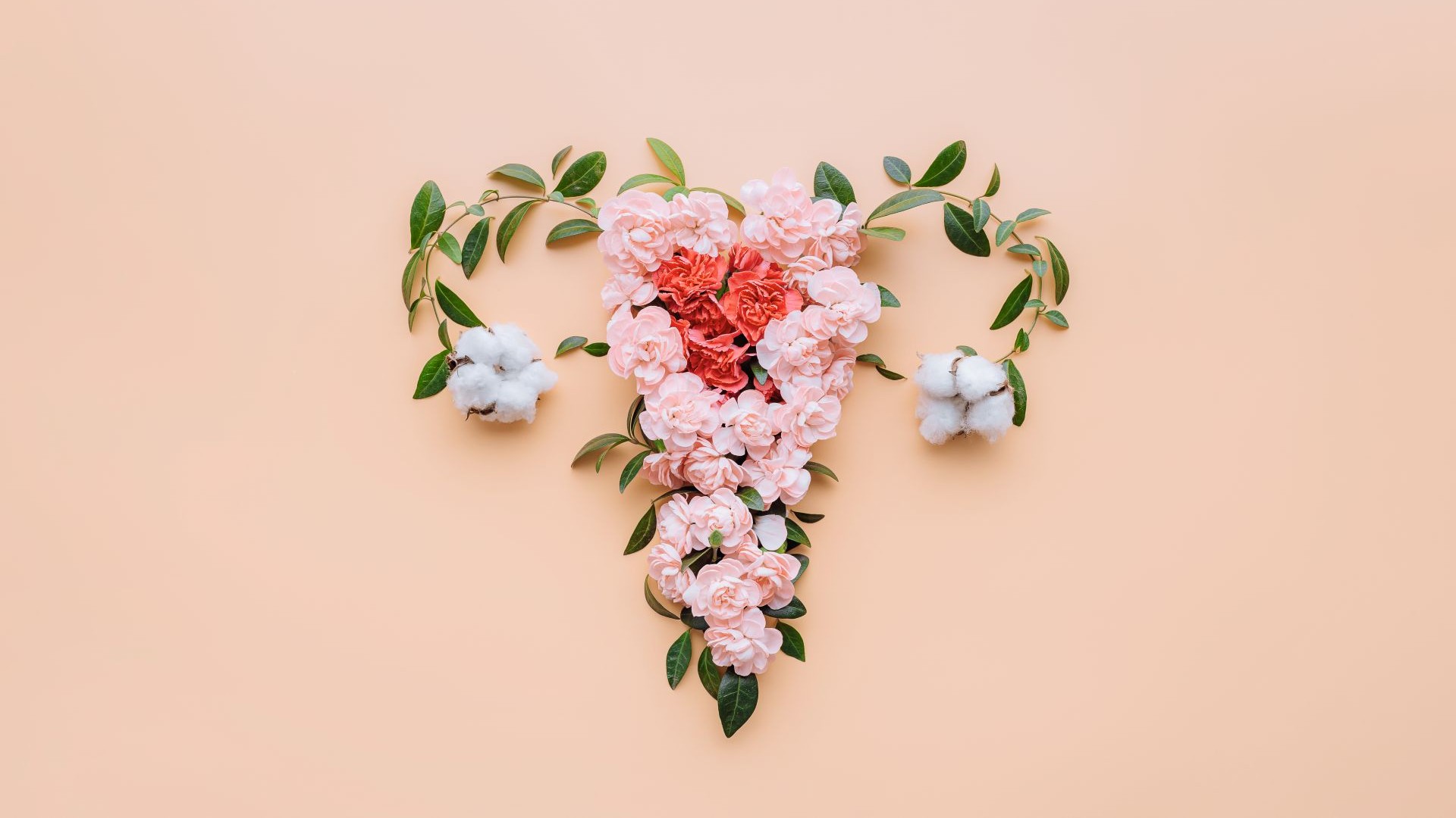 Uterus aus Blumen