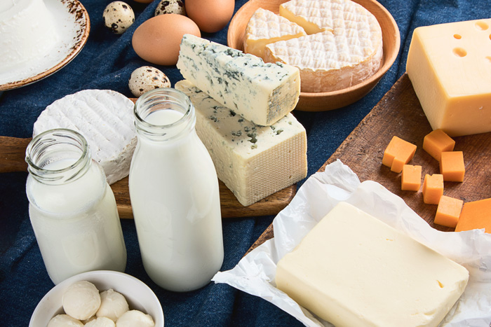Laktose ist in Milchprodukten enthalten
